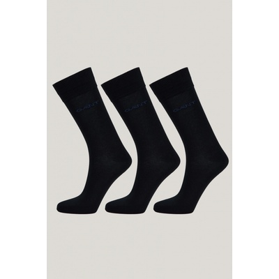 Gant ponožky MERCERIZED COTTON SOCKS 3-PACK čierna