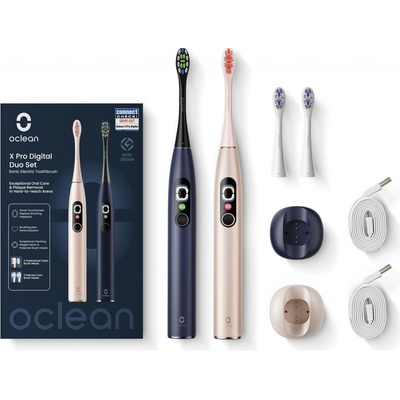 Oclean X Pro Digital Duo Set Gold & Blue