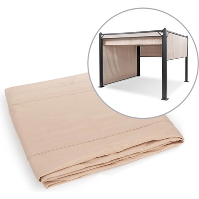 Blumfeldt Pantheon Cortina Pergola, súprava náhradných bočných stien: 4 steny, 200 g/m², polyesterová tkanina, 3 x 6 m (GDW8-PC-Side-3x6-BE)