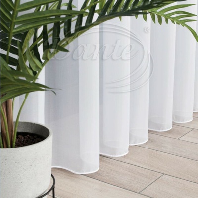 VOÁL BÍLÝ soft s olůvkem - 160 cm