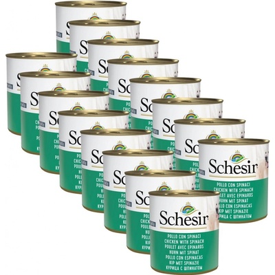 Schesir dog Adult kuracie so špenátom 16 x 285 g