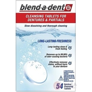 Blend-A-Dent Long Lasting Freshness Čistiaci Prípravok Na Zubné Protézy 54 ks