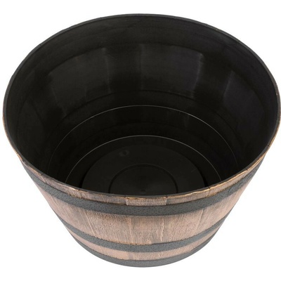 Kvetináč Strend Pro Woodeff 52x32 cm, zlatý, efekt dreva, barel