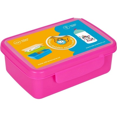 Zdravá sváča Box na desiatu ružový flou
