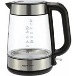 Amazon Basics 1.7L 2200W Glass Electric Kettle Black Silver - F-625GS Електрически кани