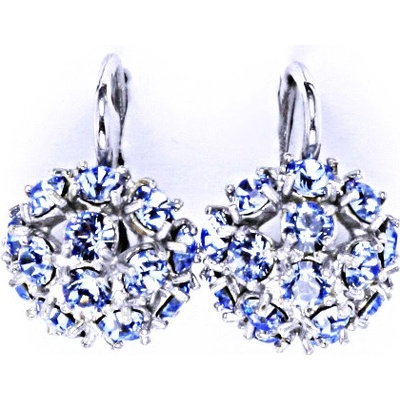 Čištín půlkoule s krystalem Swarovski Light safir NK 1337