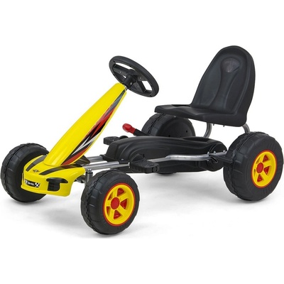 Go-kart Milly Mally šliapací motokára Viper žltá