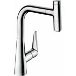 Hansgrohe Кухненски смесител Hansgrohe Talis Select M51 220 с издърпващ се душ, гланциран хром, 1 функция (72822000)