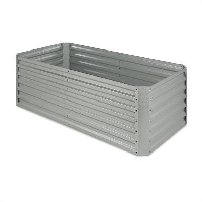 Blumfeldt High Grow Straight, vyvýšený záhon, 180 x 60 x 90 cm, 970 l, oceľ, pozinkovaný, strieborný (GDMB4-Highgrow-St-SL)