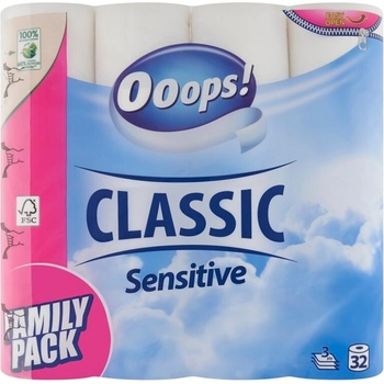 Ooops! Упс! Classic Sensitive 3 Ply Тоалетна хартия 32 ролки (KTC30321136)