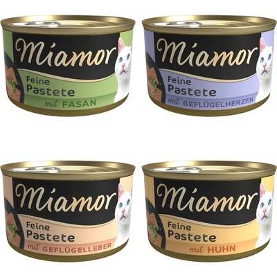 Miamor paštéta 24 x 85 g - hydinové (4 druhy)