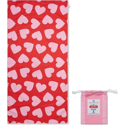 Swim Essentials Plážový ručník 135 x 65 cm Hearts