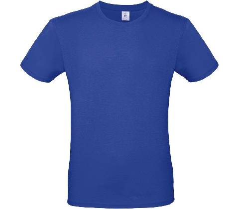 B&C #E150 tričko modré cobalt