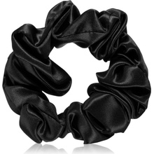 Crystallove Silk Scrunchie hodvábna gumička do vlasov Black 1 ks