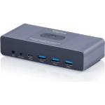 ASSMANN USB-C 3.0 KVM превключвател с два HDMI изхода (DS-12856)