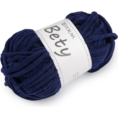 Stoklasa Pletací žinylková příze Bety 100 g Balení: 1 ks, Varianta: 6 (35) modrá tmavá 6 (35) modrá tmavá