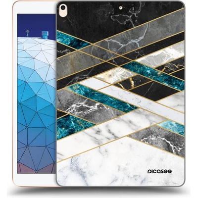 Picasee silikónový čierny obal Apple iPad Air 10.5 2019 3.generace & White geometry Black