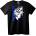 NOONEBRAND Тениска Аниме сини очи - 2XL, Black