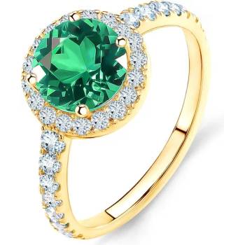 Image 1 of SAVICKI Годежен пръстен This is Love : злато, смарагд