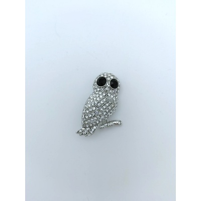 Phoenix brož Sova s kamínky stříbrná 1427111749