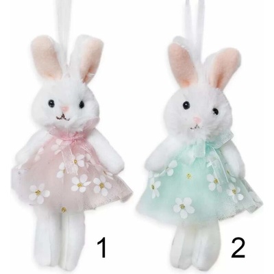 Lepaso Zajíc závěs textil 16cm zelená