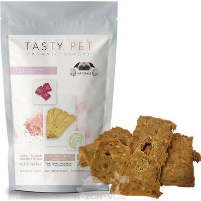 TASTY PET adult puppy Monoprotein SNACK 100% maso vepřové KONDICE 80 g