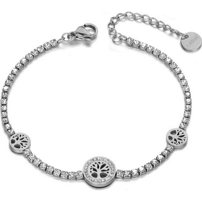 Victoria Filippi Stainless Steel ocelový se zirkony Amanda strom života NRB19136/1 stříbrná