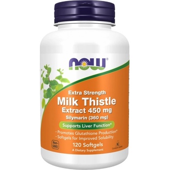 Image 1 of NOW Silymarin Milk Thistle Extract 450 mg [120 Гел капсули]