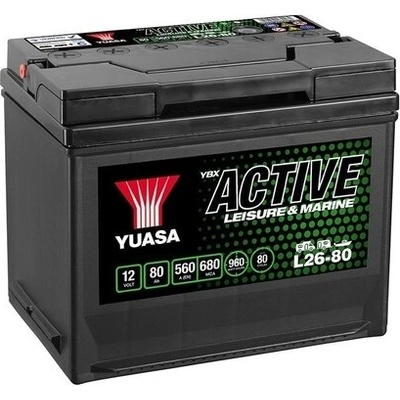 YUASA 80Ah 560A left+ L26-80