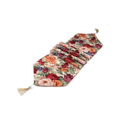 Behúň / obrus gobelín kvety 33x175 cm - 1 ks 2 multikolor