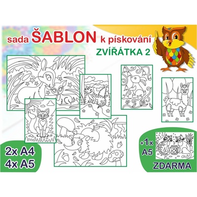 Radost v písku Sada šablon vel. M zvířátka 2