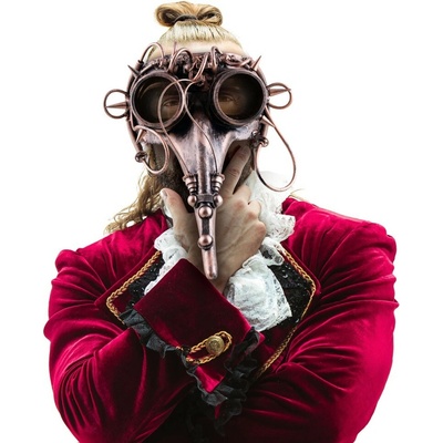 Maska Morový doktor steampunk