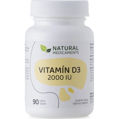 Natural Medicaments Vitamín D3 2000 IU 90 tabliet
