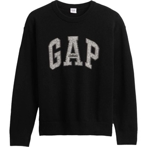 GAP V-jpn gap athletic logo intarsia crew черно, бяло l (796758-03)