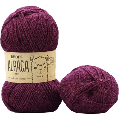 Drops Alpaca MIX 9045 vínová