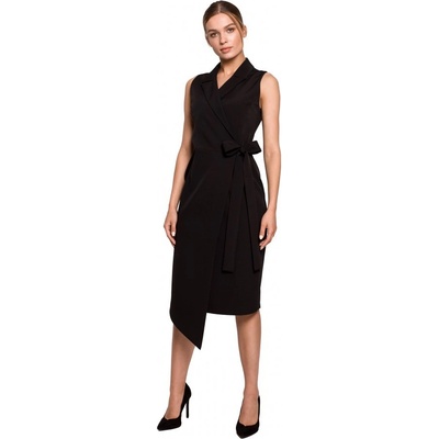 Style elegantní zavinovací šaty S275 černé