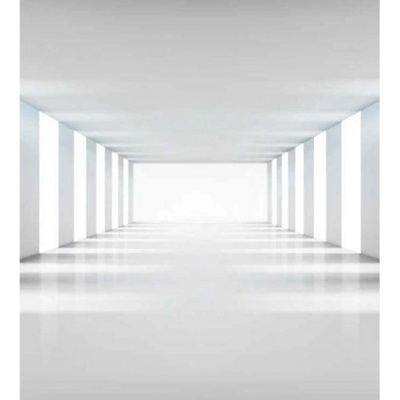 DIMEX ART Флизелинов фототапет 3d бял коридор 225 x 250 см