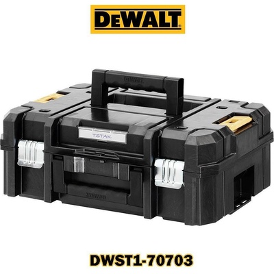 DEWALT Куфар за инструменти 440x333x162 мм, DeWALT DWST1-70703 Tstak II, метални закопчалки (UNI-09737)