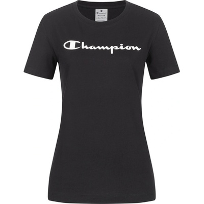 Champion Perfektné Dámske Tričko Krátky Rukáv Čierna čierna