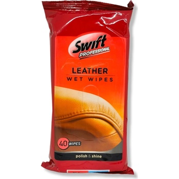 SWIFT мокри кърпи за почисване, Professional, 40 броя, Кожени изделия