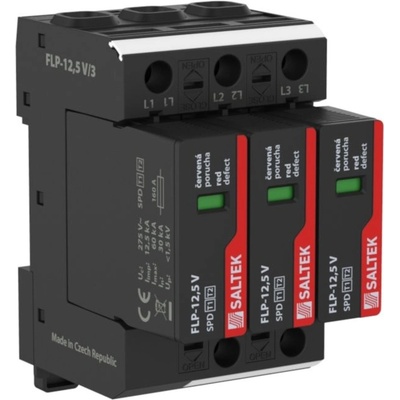 Svodič bleskových proudů a přepětí FLP-12,5 V/3 Saltek