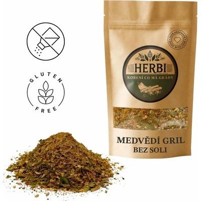 Herbi Medvedí gril bez soli aromatická bylinková zmes na grilovanie 50 g