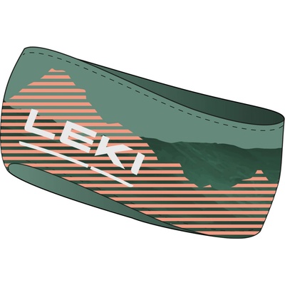 Leki 4-Season headband Creme de Menthe papaya punch