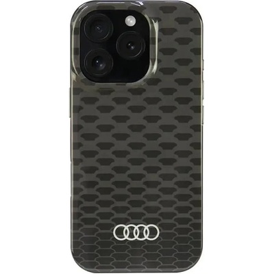 Audi IML Stitching Pattern MagSafe iPhone 16 Pro 6.3" черен/черен твърд калъф AU-IMLMIP16P-Q5/D3-BK (6955250227773)