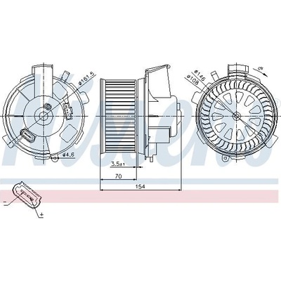 Vnitřní ventilátor NISSENS 87021
