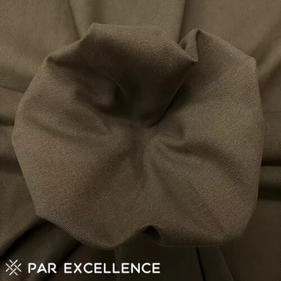 Bavlněný elastický twill khaki ARR 6702-12