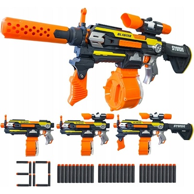 Blaster Shots Poloautomatická Pistole 30 šipek SB567
