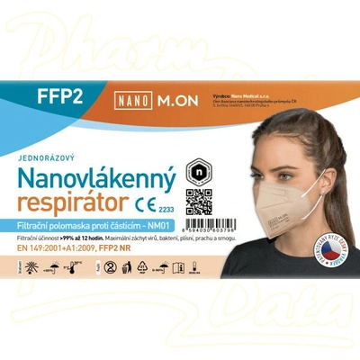 Nano M.ON nanovlákenný respirátor FFP2 tělový 1 ks