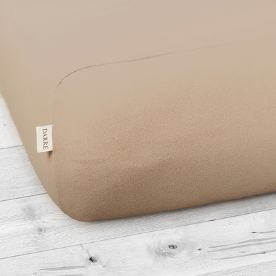 Darré jersey prostěradlo světle hnědé 60x120x20
