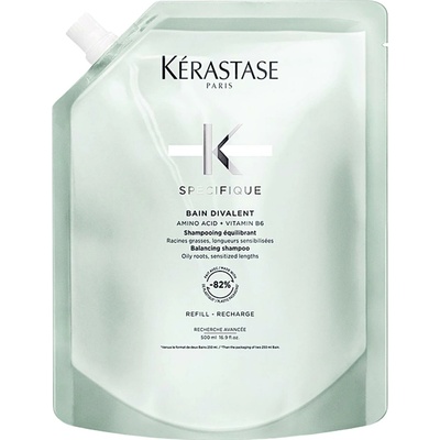 Kérastase Specifique Bain Divalent hĺbkovo čistiaci šampón pre mastnú pokožku hlavy Refill 500 ml